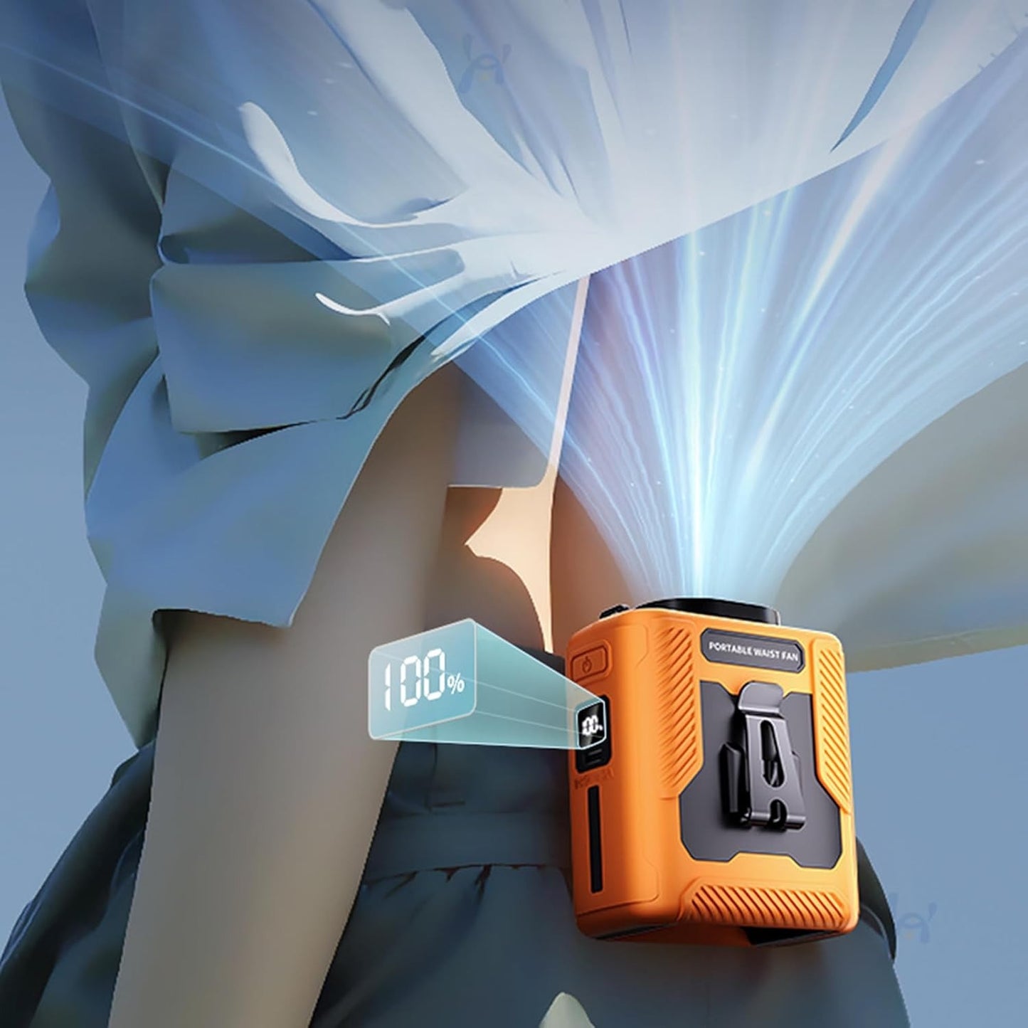Rechargeable Portable Waist Fan