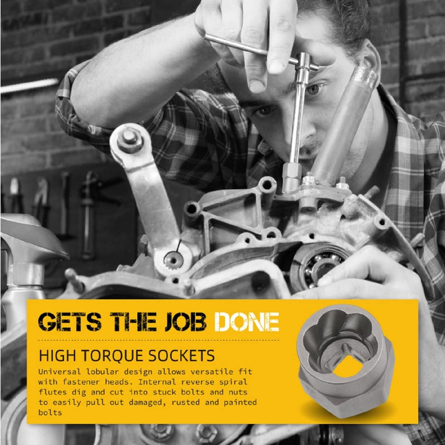 Bolt Extractor Kit,14 Pcs Nut Extractor Socket Set