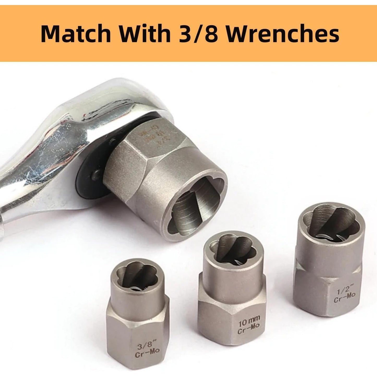 Bolt Extractor Kit,14 Pcs Nut Extractor Socket Set
