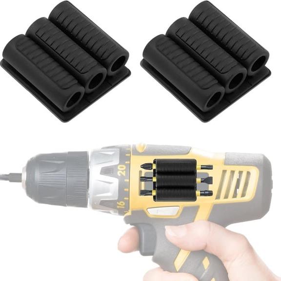 Universal Self-Adhesive Drill Bit Gripper