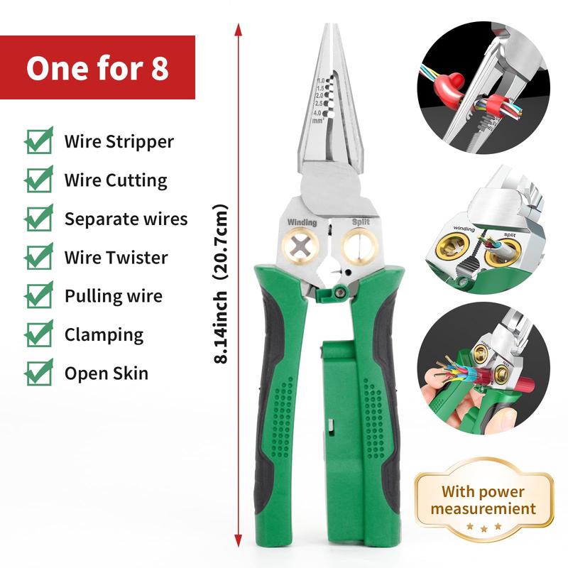 8 in 1 Wire Stripping Pliers