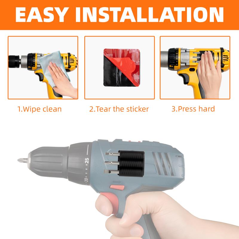 Universal Self-Adhesive Drill Bit Gripper