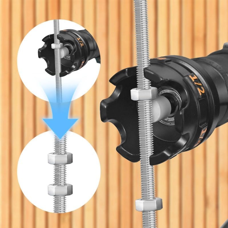 Aluminum Alloy Nut Zipper Drill Attachment