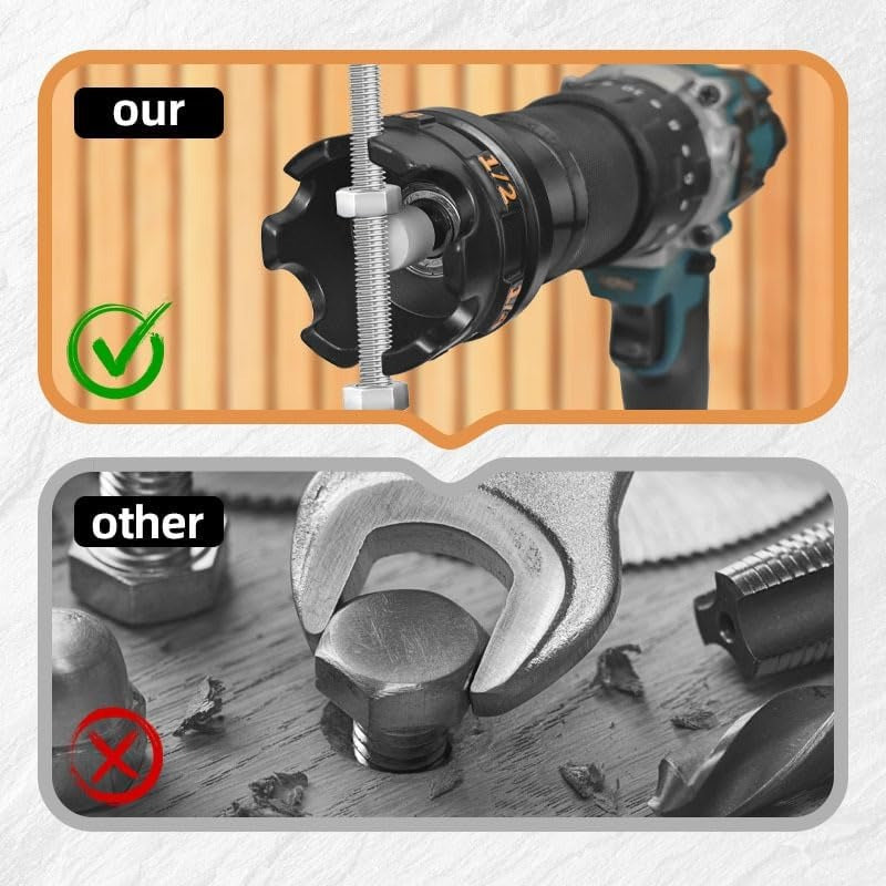 Aluminum Alloy Nut Zipper Drill Attachment
