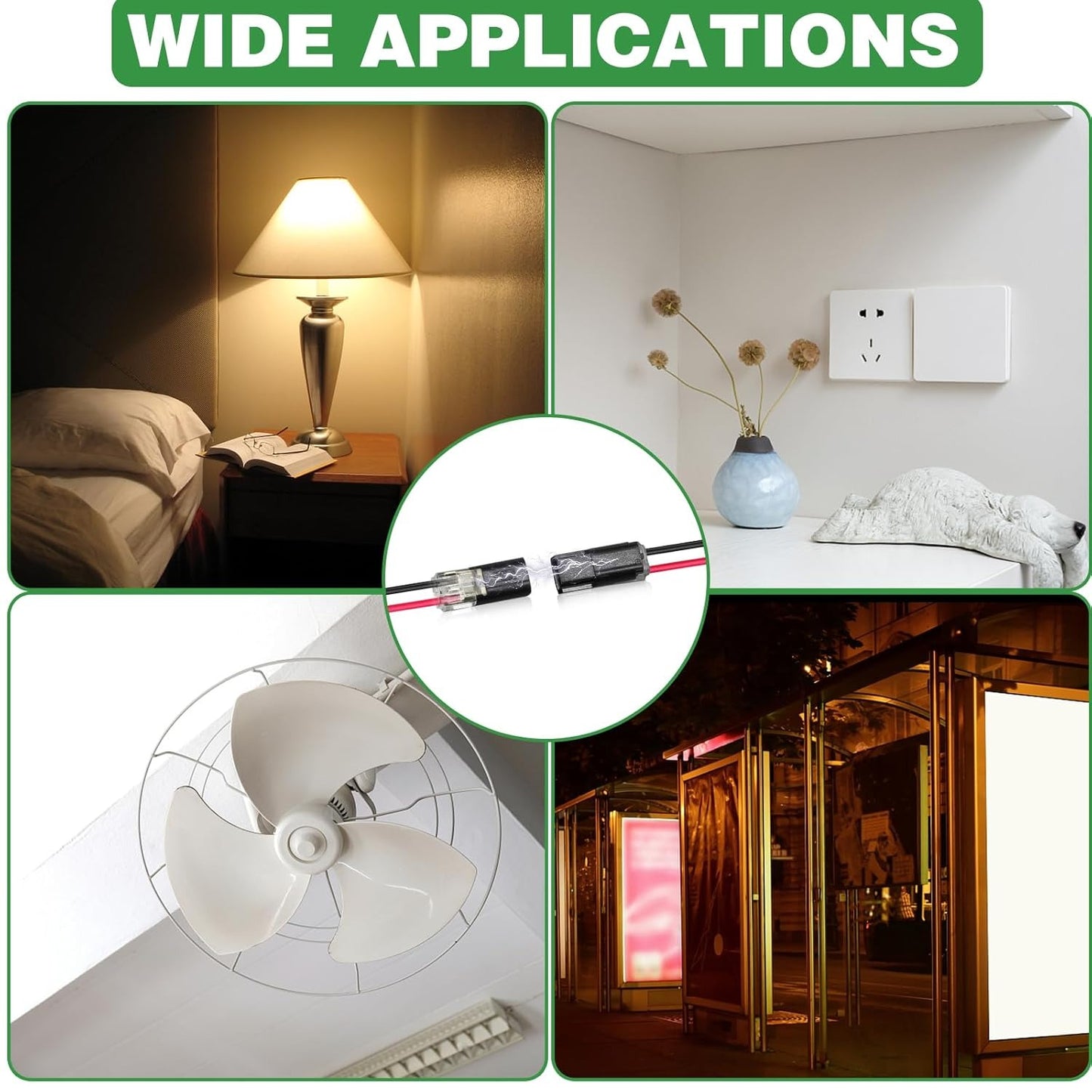 Double-Wire Plug-in Connector Led Light Strip Connectors 2 Pin