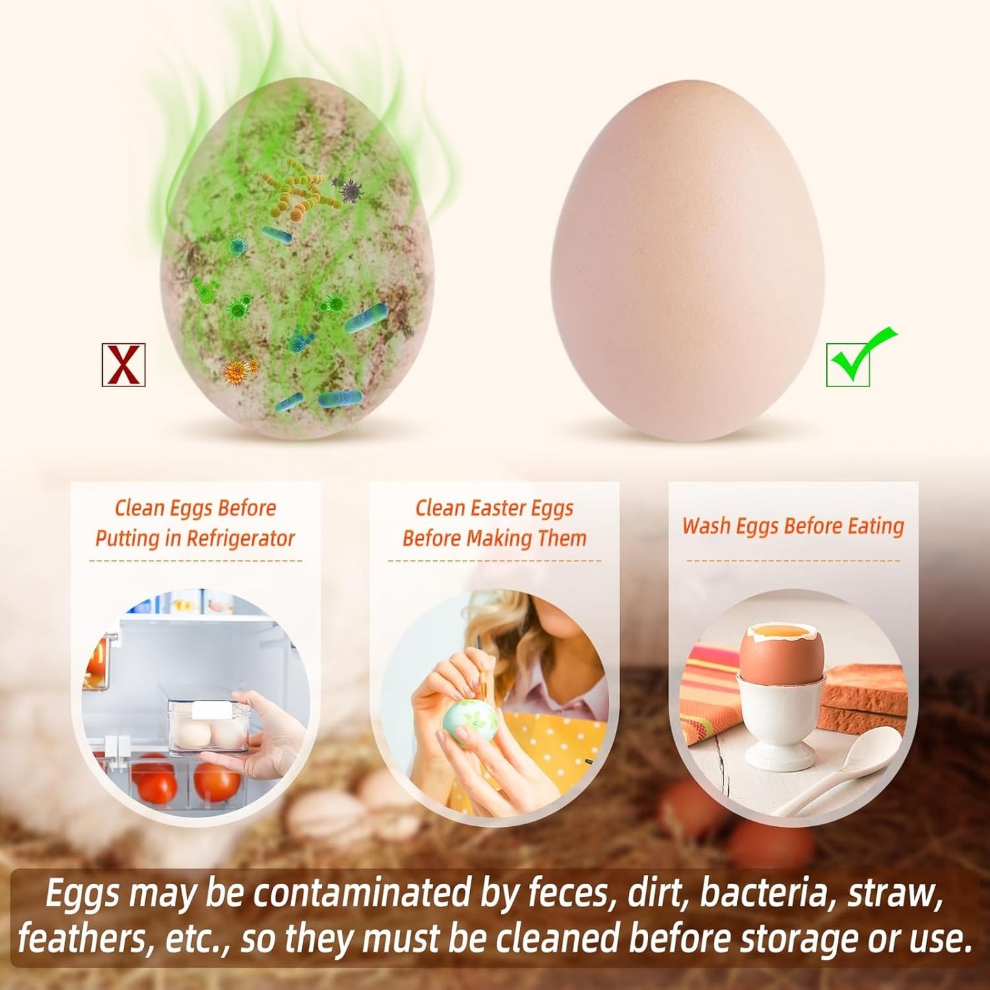 Silicone Egg Cleaner Brush