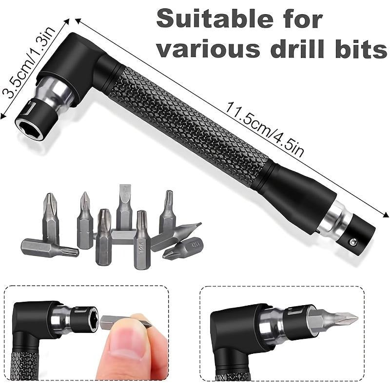 6pcs Right-Angle Drill Bit Accessory Set