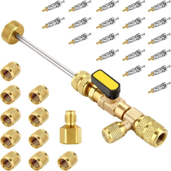AC Valve Core Quick Remover Installer Tool Set