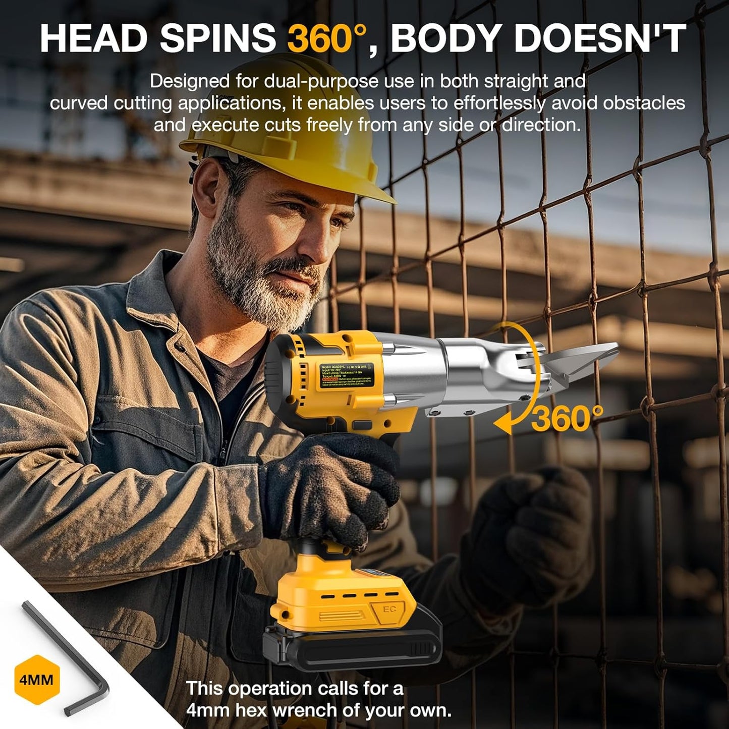 Cordless Metal Shears for Dewalt 20V Max