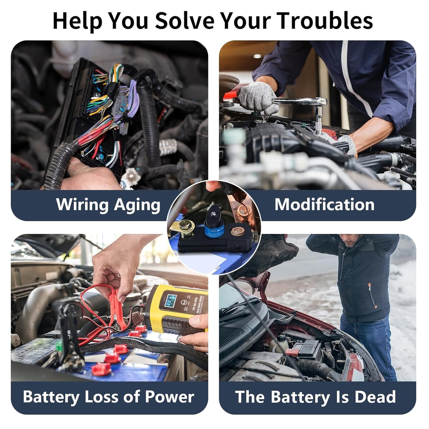Car Battery Power Cut-Off Switch Breaker