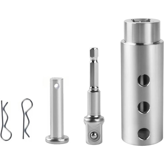 Heavy-Duty Trailer Jack Drill Adapter