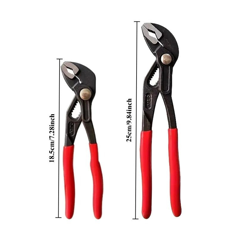 Quick Release Pump Pliers Set, Adjustable Metal Pipe Clamp