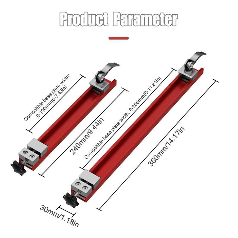 Portable Woodworking Miter Gauge Base Plate