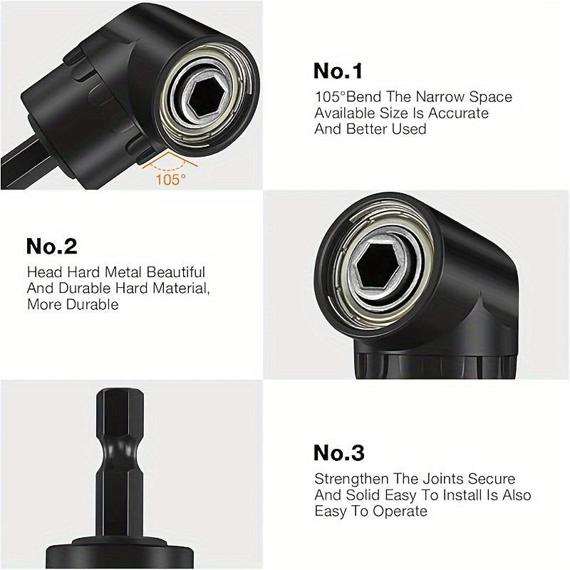 6pcs Right-Angle Drill Bit Accessory Set