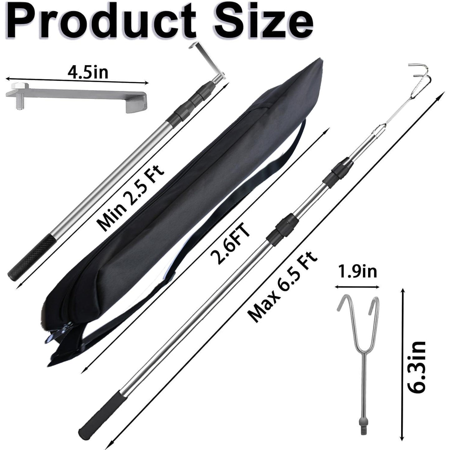6.5Ft Truck Bed Cargo Retriever